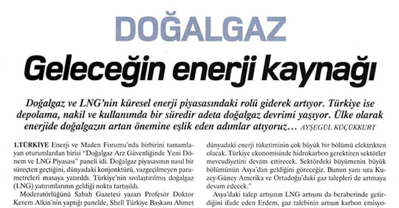 Doğalgaz Geleceğin Enerji Kaynağı